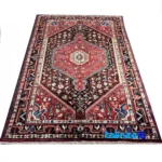 Toisarakan Handwoven Rug Traditional Design Black pile texture close-up (Detail view)
