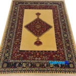 Handwoven Persian Rug Unique Design - Weave close-up showing material and craftsmanship