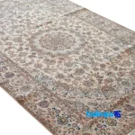 Naiin Handwoven Rug Latchak Design Cream pile texture close-up (Detail view)