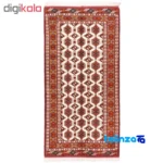 Si Persia Handwoven Rug Geometric Design Cream - Weave close-up showing material and craftsmanship
