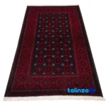 Detail view of C Persia Handwoven Rug Elegant Design pile texture close-up