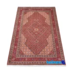 C Persia Handwoven Rug Unique Design material and craftsmanship (Weave close-up)