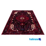 Si Persia Handwoven Rug Elegant Navy Design - Detail view showing pile texture close-up