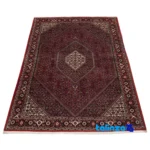 C Persia Handwoven Carpet Red material and craftsmanship (Weave close-up)