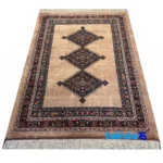 Qashqai Handwoven Rug Stunning Design material and craftsmanship (Weave close-up)