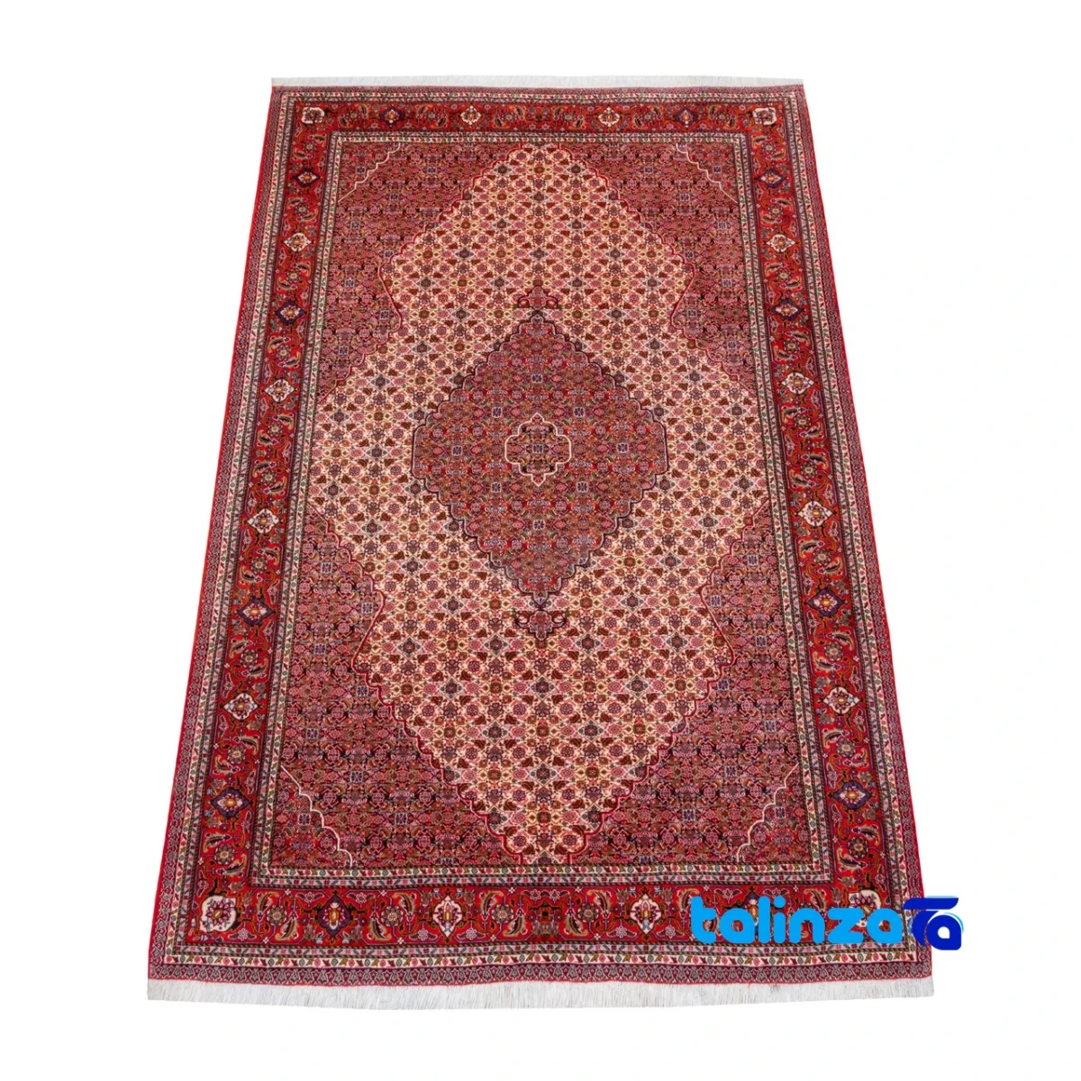 Detail view of Si Persia Handwoven Rug Elegant Design pile texture close-up