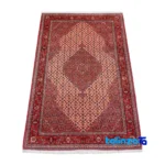 Detail view of Si Persia Handwoven Rug Elegant Design pile texture close-up