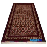Si Persia Handwoven Rug Elegant Design - Detail view showing pile texture close-up
