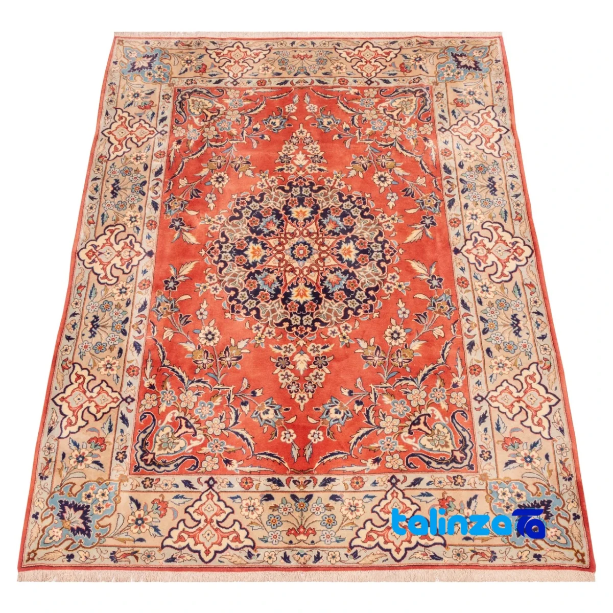 Si Persia Handwoven Area Rug Elegant Design material and craftsmanship (Weave close-up)