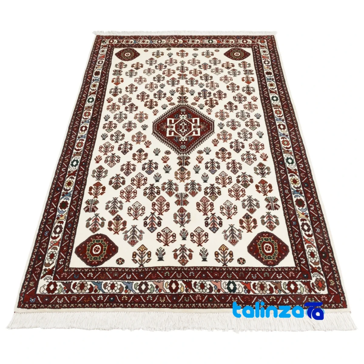C Persia Handwoven Rug Elegant Design material and craftsmanship (Weave close-up)