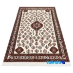 C Persia Handwoven Rug Elegant Design material and craftsmanship (Weave close-up)