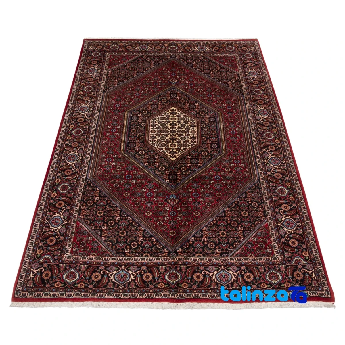 Cypress Handwoven Rug Red 202x120x1 cm material and craftsmanship (Weave close-up)
