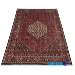 C Persian Handwoven Rug Luxurious Design 176x111x1 cm - Detail view showing pile texture close-up