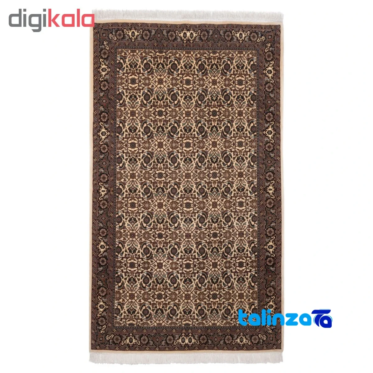 C Persia Handwoven Rug - Elegant Cream Design - Weave close-up showing material and craftsmanship