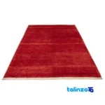Weave close-up of Si Persia Handwoven Carpet Elegant Red Design material and craftsmanship