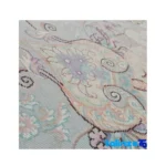 Handwoven Persian Carpet Rectangular Luxurious Design - Detail view showing pile texture close-up