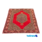C Persia Handwoven Rug Elegant Design pile texture close-up (Detail view)