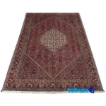 Cypressia Handwoven Rug Red material and craftsmanship (Weave close-up)