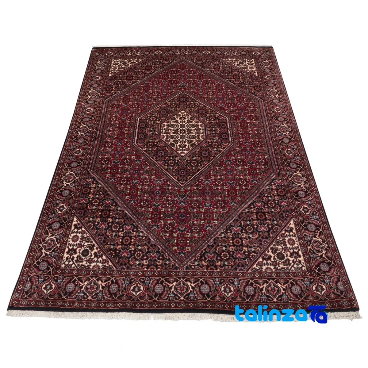 C Persia Handwoven Carpet Luxurious Design material and craftsmanship (Weave close-up)