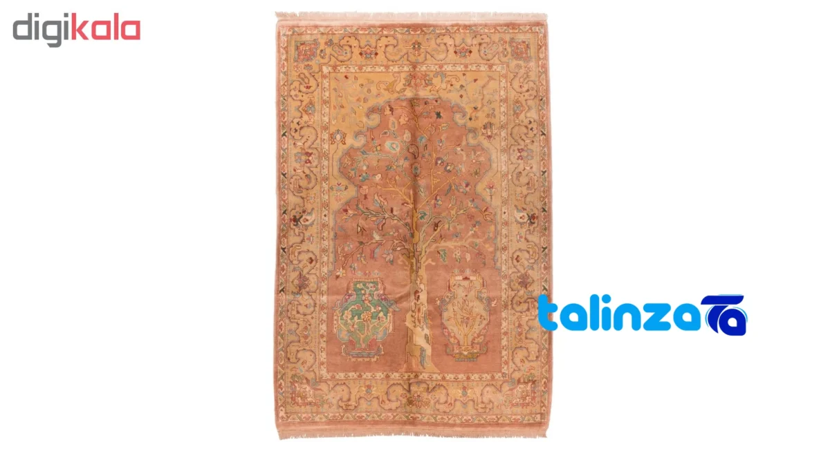 Si Persia Handwoven Carpet Elegant Design - Detail view showing pile texture close-up