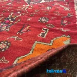Kordi Handwoven Carpet Red - Weave close-up showing material and craftsmanship