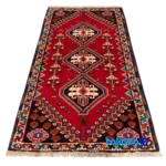 Si Persia Handwoven Rug Red - Detail view showing pile texture close-up