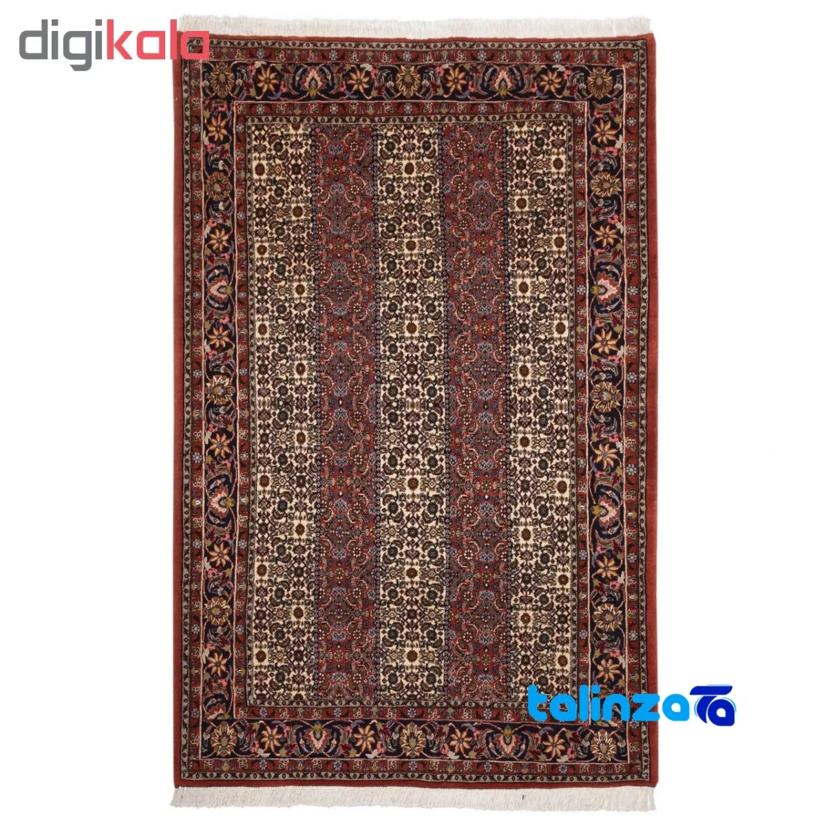 C Persia Handwoven Rug - Colorful Fish Design material and craftsmanship (Weave close-up)