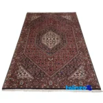 Si Persia Handwoven Carpet Red Design pile texture close-up (Detail view)