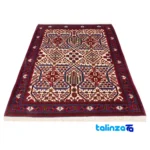 Weave close-up of Persia Carpets Handwoven Rug Elegant Cream Design material and craftsmanship