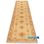 Weave close-up of Cypress Handwoven Runner Rug Elegant Gold Design material and craftsmanship