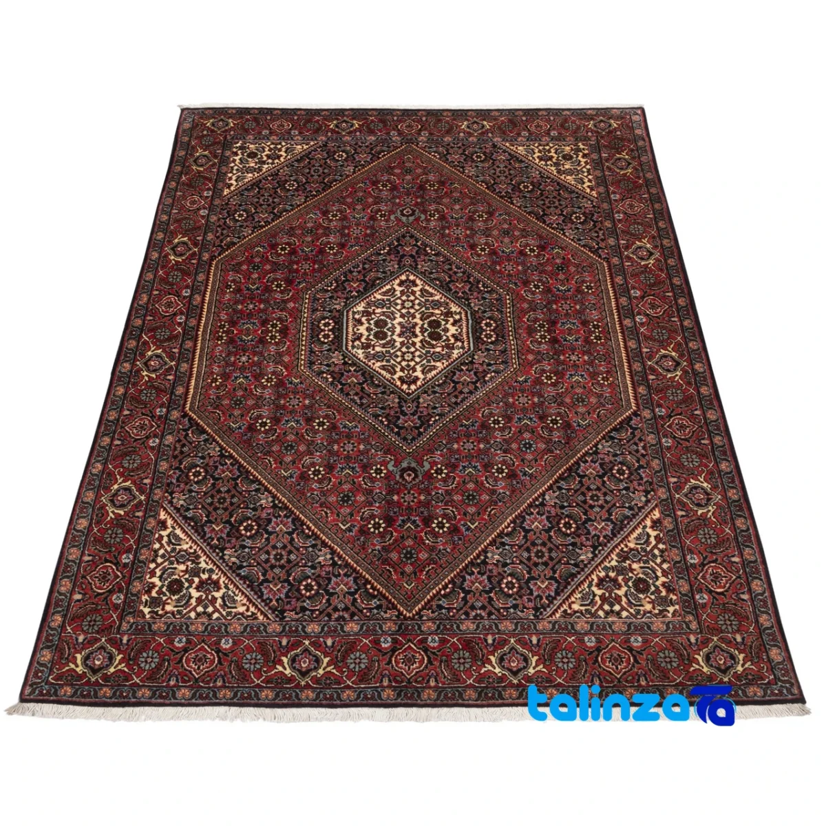Si Persia Handwoven Carpet Luxurious Design - Detail view showing pile texture close-up