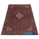 Weave close-up of Si Persia Handwoven Carpet Red Design 176x110x1 cm material and craftsmanship
