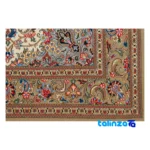 Detail view of MS Handwoven Rug Latchak Toranj Cream pile texture close-up