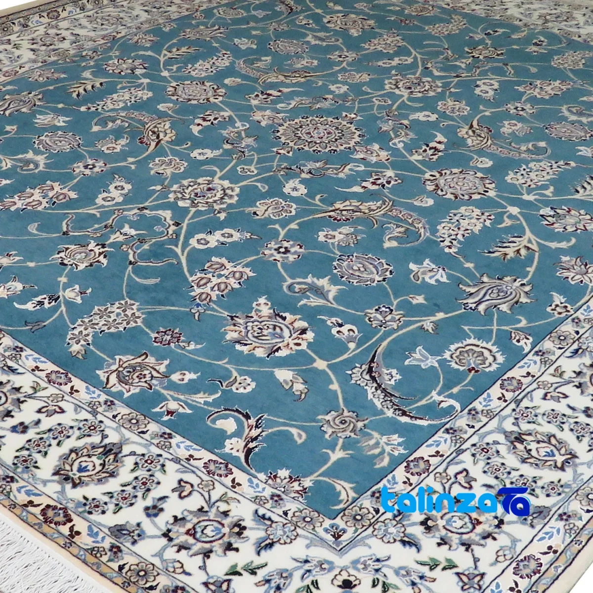 Nain Handwoven Carpet 5. Stunning Design - Weave close-up showing material and craftsmanship