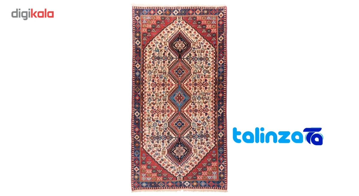 Cypress Persian Handwoven Rug - Elegant Cream Design material and craftsmanship (Weave close-up)