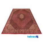 C Persia Handwoven Carpet Red - Detail view showing pile texture close-up