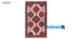 Detail view of C Persia Handwoven Rug Geometric Design 112 x pile texture close-up