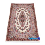 Weave close-up of C Persia Handwoven Rug Elegant Design material and craftsmanship