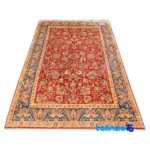 Detail view of C Persia Handwoven Rug Stunning Design pile texture close-up