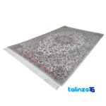 Nain Handwoven Carpet Latchak Design Cream material and craftsmanship (Weave close-up)