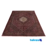 Si Persia Handwoven Carpet Rich Red Design 243x168x2 cm pile texture close-up (Detail view)