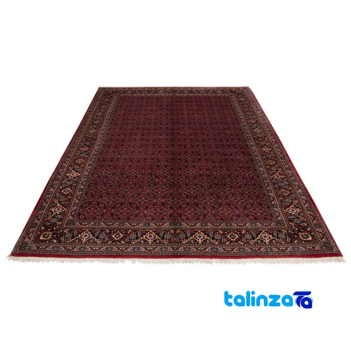 Si Persia Handwoven Carpet Elegant Design - Weave close-up showing material and craftsmanship