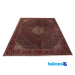 Si Persia Handwoven Rug Red - Weave close-up showing material and craftsmanship