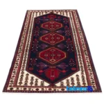 Weave close-up of C Persia Handwoven Rug Elegant Design material and craftsmanship