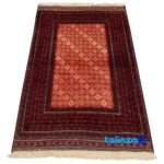 Persia Handwoven Rug Rectangular Luxurious Design - Detail view showing pile texture close-up