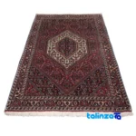 Persia Handwoven Rug Traditional Design Red - Weave close-up showing material and craftsmanship