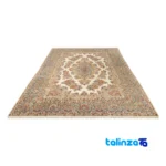 Karaman Handwoven Rug Elegant Design - Detail view showing pile texture close-up