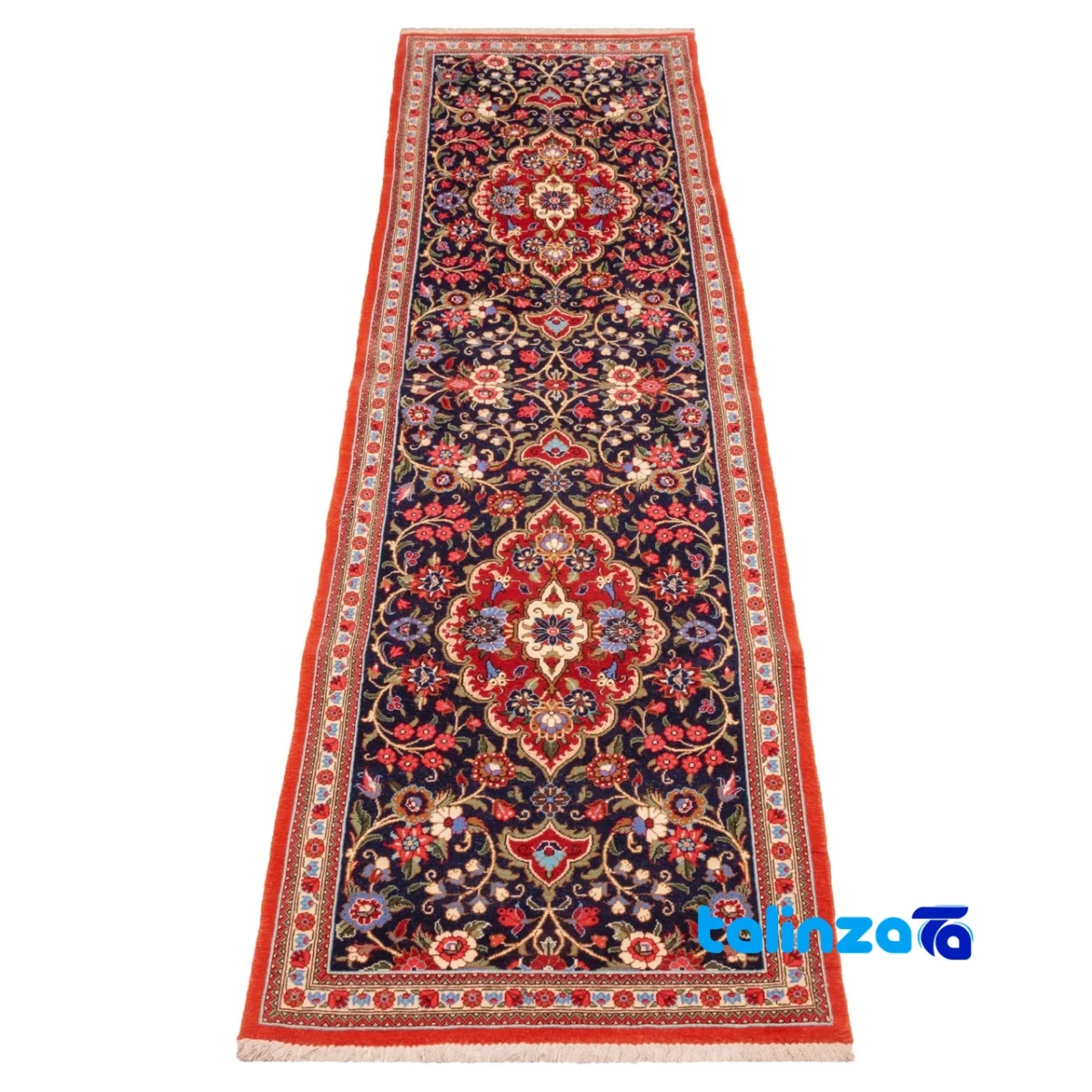 Packaging view of Si Persia Handwoven Runner Unique Design 199x51x1 cm label and