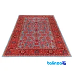 Weave close-up of C Persia Handwoven Rug Model 179944 Blue Background material and craftsmanship