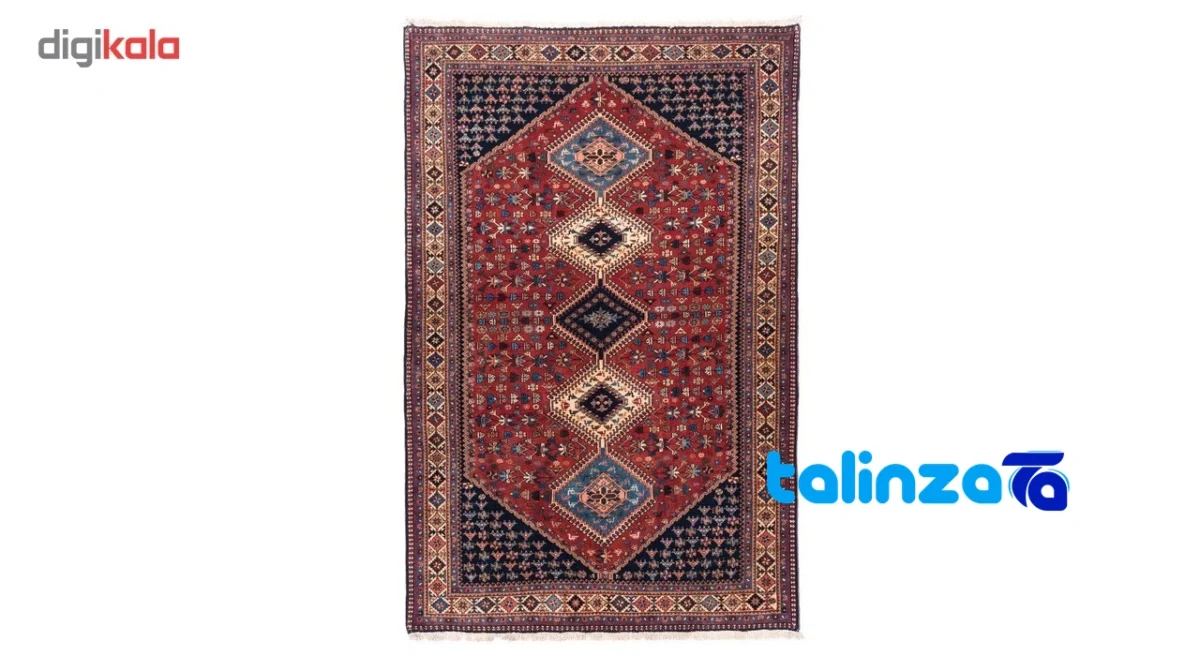 Si Persia Handwoven Carpet Red Elegant Design material and craftsmanship (Weave close-up)